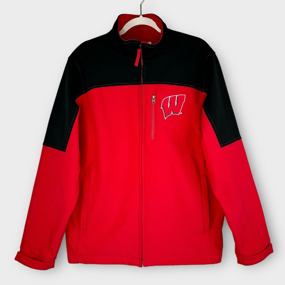 58 Sports Men’s Wisconsin Badgers jacket M full-zip warm medium weight coat WI